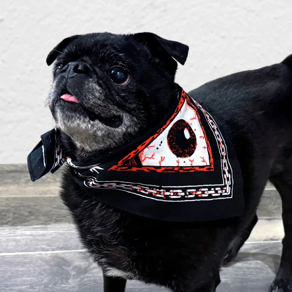 Fangoria Red and Black Bandana